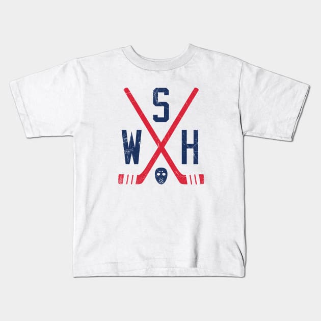 WSH Retro Sticks - White Kids T-Shirt by KFig21